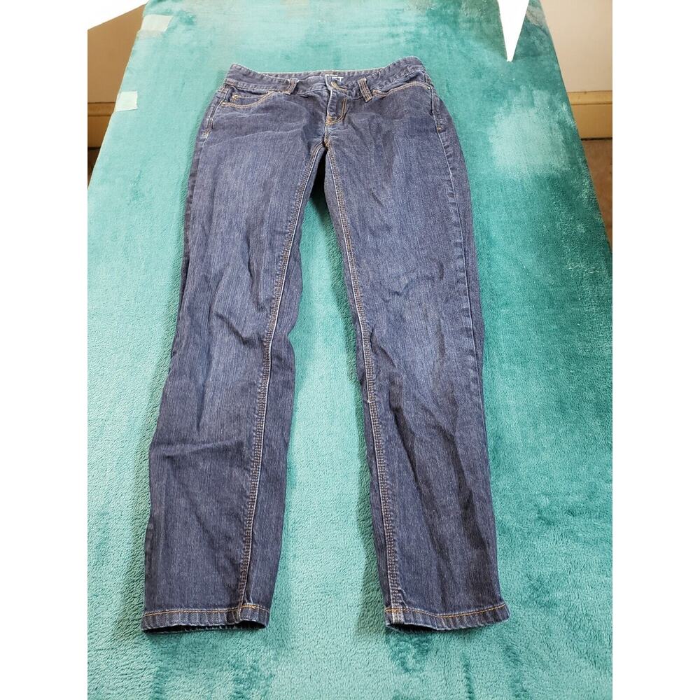 LOFT Women's Straight Leg Jeans curvy- Blue